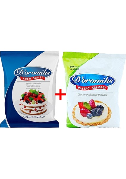 Doromiks Toz Krema 1 kg + Doromiks Toz Şanti 1 kg
