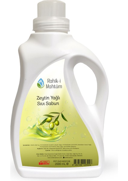 Zeytinyağlı Sıvı Sabun (2000 Ml)