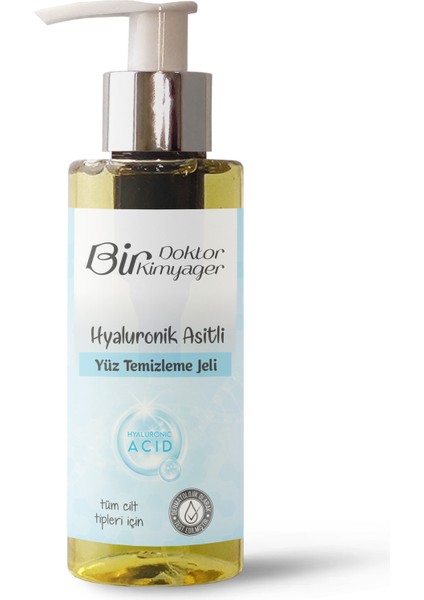 Tüm Cilt Tipleri Için Yüz Temizleme Jeli (Hyaluronik Asitli) (100 Ml)
