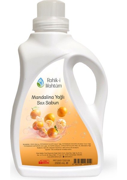 Mandalina Yağlı Sıvı Sabun (2000 Ml)