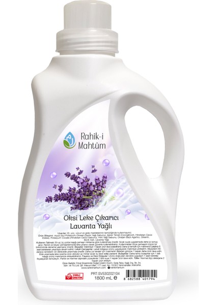 Lavanta Yağlı Oksi Leke Çıkarıcı (1800 Ml)