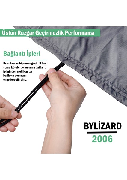 Bahçe Mobilya Koruma Örtüsü Branda 200X150X75 cm Su Geçirmez modelleri
