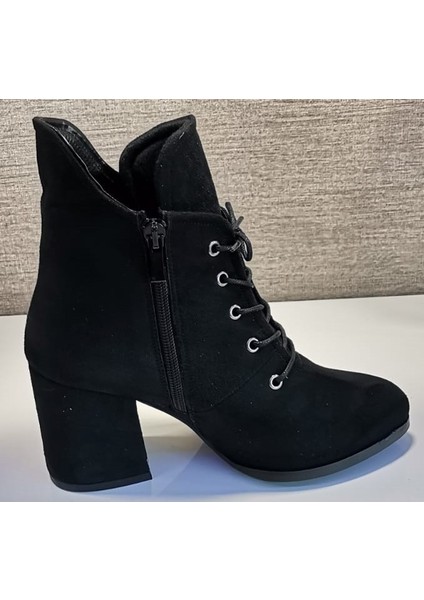 155 Kadın Siyah Fantazi Bootie