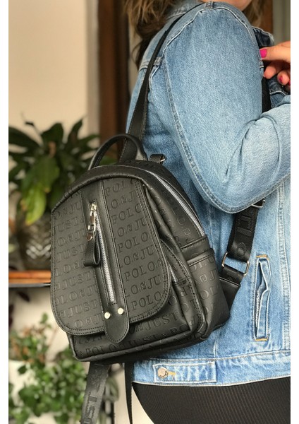 Çok Bölmeli Astarlı Ayarlanabilir Askılı Kadın Sırt Çantası 4058-GD fiyatları