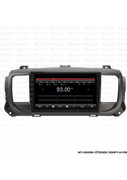 Citroen Jumpy Android Carplay Multimedya Navigasyon Ekran Teyp 8GB+128GB modelleri