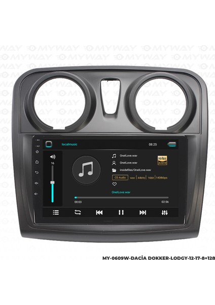 Dacıa Dokker Android Carplay Multimedya Navigasyon Ekran Teyp 8GB+128GB fiyatları