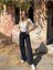 Cep Detaylı Yüksek Bel 90's Wide Leg Jeans 1