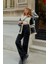 Kadın Süper Yüksek Bel Geniş Paça Wide Leg Jeans Pantolon 2