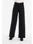 Kadın Siyah Yüksek Bel Geniş Paça Wide Leg Kot Pantolon 1