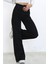 Kadın Süper Yüksek Bel Geniş Paça Wide Leg Jeans Pantolon 1