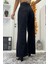 Kadın Süper Yüksek Bel Geniş Paça Wide Leg Jeans Pantolon 1