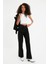 Kadın Süper Yüksek Bel Geniş Paça Wide Leg Jeans Pantolon 5