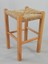 Hasır Örgülü Ahşap Tabure Natürel 45cm (28cmx28cm) 1