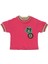 Kız Bebek Yuvarlak Yakalı Baskı Detaylı T-Shirt 1
