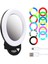 Şarjlı Aynalı Rgb Renkli Ring Light LED Selfie Telefon Pc Yayın Işığı Klipsli 10 cm 2