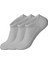3 Çift Bilek Patik Çorap - Gri 1