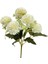 Yapay Çiçek Krizantem Kartopu Beyaz 5 Kafalı Demet Cipsolu 1