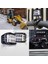 Off Road LED Lamba Delici Yayıcı Beyaz Turuncu Flaşlı Kare Sis Farı Projektör 45W 12 LED Metal Arazi Çalışma Lambası 1 Adet 4