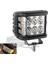 Off Road LED Lamba Delici Yayıcı Beyaz Turuncu Flaşlı Kare Sis Farı Projektör 45W 12 LED Metal Arazi Çalışma Lambası 1 Adet 1