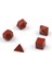 Red Jasper Doğal Taş Platonik Set 1