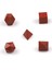 Red Jasper Doğal Taş Platonik Set 2