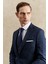 ALTINYILDIZ CLASSICS Erkek Lacivert Slim Fit Dar Kesim Mono Yaka Desenli Yelekli Takım Elbise 5