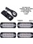 Off Road LED Lamba Turuncu - Beyaz 15 Fonksiyonlu Dorse Tip 12 LED 4 x 11 cm 4 Adet - Friemats 1