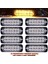 Off Road LED Lamba Turuncu Çakarlı 16 Fonksiyonlu 12 LED 4 x 11 cm 8 Adet - 1