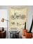 Harley Davidson Model 28B Vintage Tapestry Motorsikletli Duvar Örtüsü Oda Dekorasyonu 4