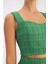 Askılı Tüvit Crop Bluz - K.yeşil 5