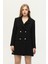 Siyah Astarlı Düğme Kapamalı Blazer Ceket 0105123.01 3