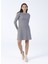 Siyah Kadin Elbise Vmnancy Ls Knit Dress Noos 2