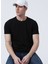 Siyah Erkek Slim Fit Modal T-Shirt ROMEO-O 3