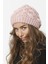Sepet Örgülü Astarlı Triko Kışlık Kadın Renkli Bere Örgülü Şapka 2