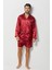 Damatlık Seti Erkek 4lü Saten Röbdeşember Pijama Takımı 4
