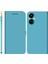 Camon 19 İçin Pu Telefon Kılıfı - Mavi (Yurt Dışından) 1