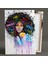 Afrikalı Kadın African Girl Etnik Art Dream Love Kanvas Tablo 2