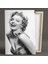 Marilyn Monroe Gülücük Siyah Beyaz Kadın Kanvas Tablo 2