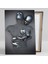 3D Görünümlü Birbirine Sarılan Gümüş Çift Aşk Love Zincir Metal Kanvas Tablo 2