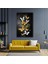 Altın Kelebek Modern Gold Dekoratif Kanvas Tablo 1