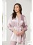Kadife Saten 3'lü Kadın Crop'lu Pijama Takımı - 2050 1