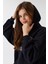 Carla Kadın Kapüşonlu Sweatshirt Siyah 5