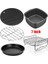 Yuandong 5 Parça 7 Inç (18cm) Yui / Xiaomi / Philips / Kumtel Uyumlu Air Fryer Aksesuarları Set - Siyah (Yurt Dışından) 1