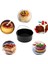 6 Parça 8 Inç (20cm) Yui / Xiaomi / Philips / Kumtel Uyumlu Air Fryer Aksesuarları Set - Siyah (Yurt Dışından) 4