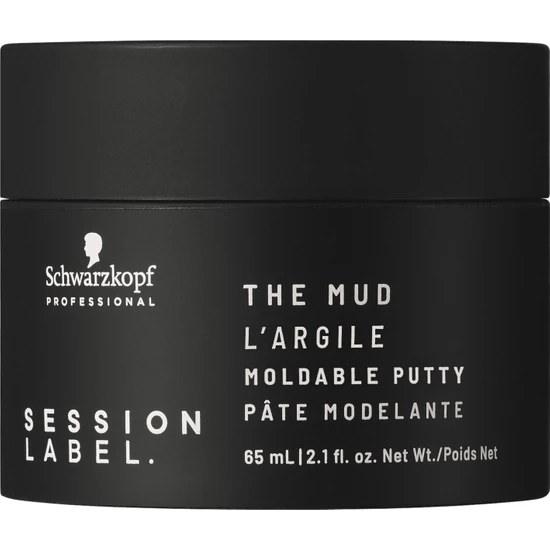 Schwarzkopf Session Label The Mud L'argile Styling Moldable Putty Wax 65ml