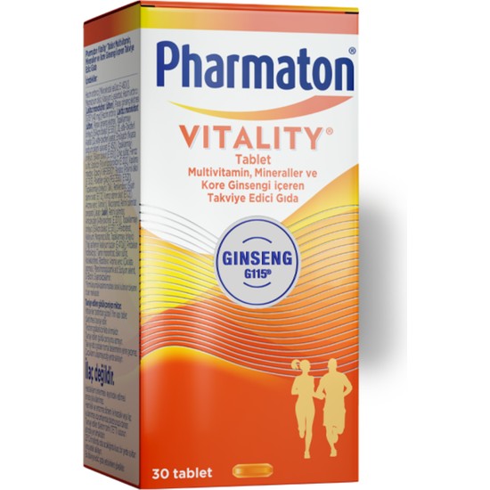 Pharmaton Vitality 30 Tablet - Ginseng G115, Multivitamin ve Mineraller