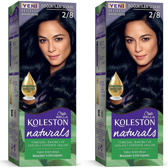 Wella Koleston Naturals  Bogurtlen Sıyahı 2/8 2x Paket