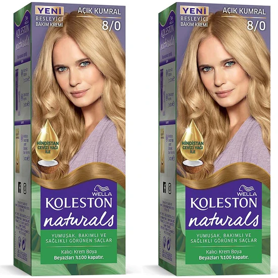 hepsiburada Wella Koleston Naturals Maxı 8/0 Açık Kumral 2x Paket hepsiburada Wella Koleston Naturals Maxı 8/0 Açık Kumral 2x Paket