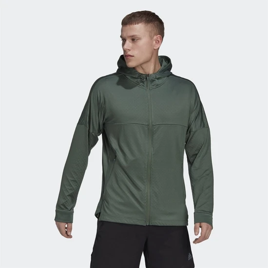 Adidas Workout Warm Full-Zip Erkek Sweatshirt