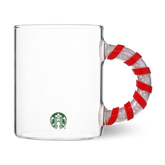 Starbucks® Beyaz Pullu Kulplu Cam Kupa - 355 ml - 11137683